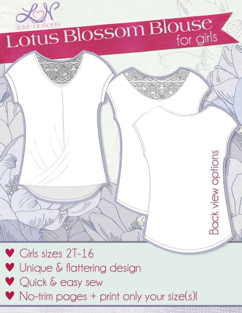 Love Notions Lotus Blossom Blouse Pattern