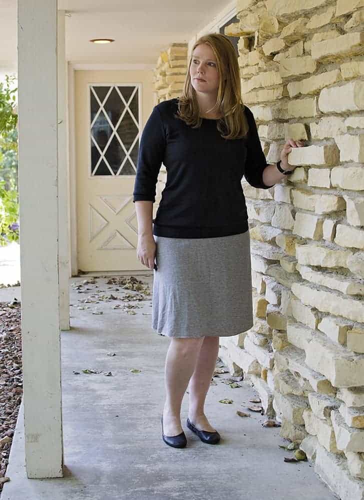 Loose the jacket and add some nice ballet flats and I've got a cute and classy outfit for dressier occasions. 
