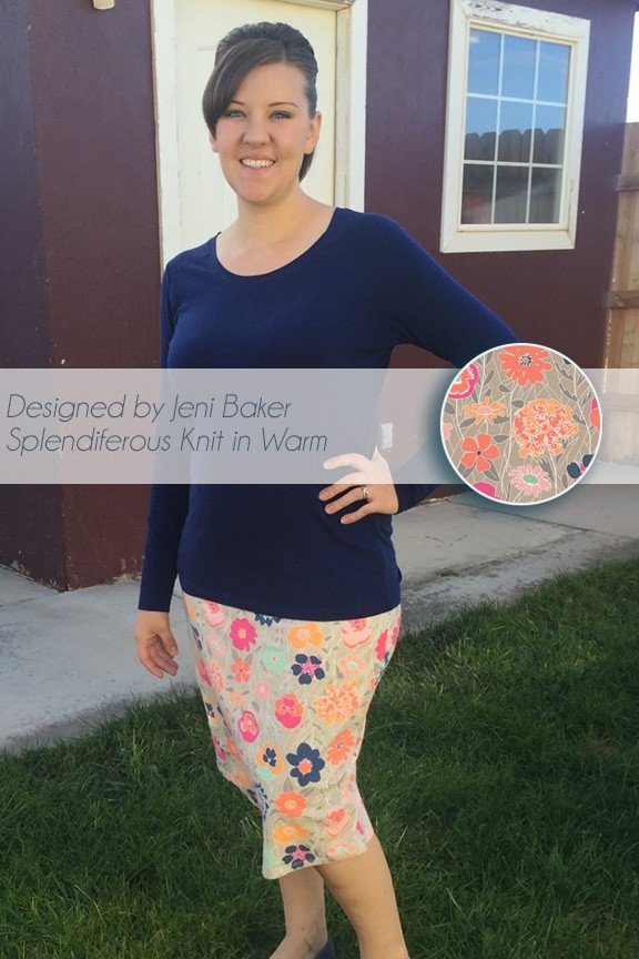 Asymmetrical Wrap Skirt in Jeni Baker's Splendiferous Knit in Warm