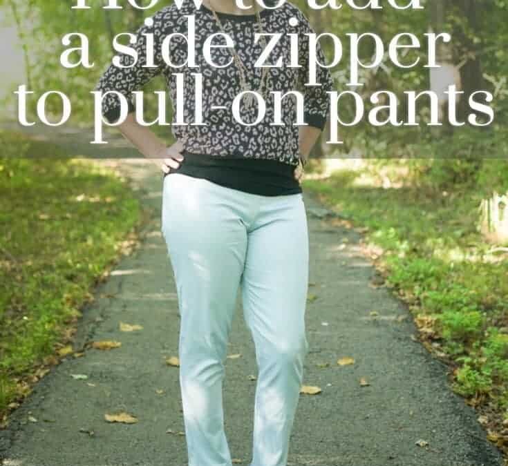 How to add an invisible zipper to the Sabrina Slims