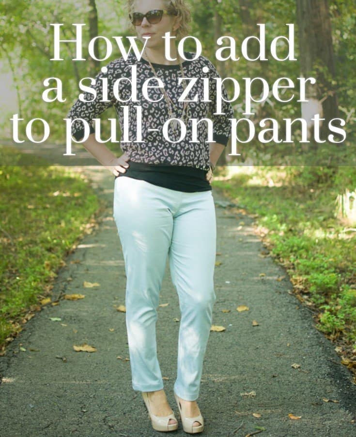 How to add a side zipper