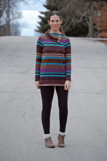 Terra Tunic asymmetrical collar