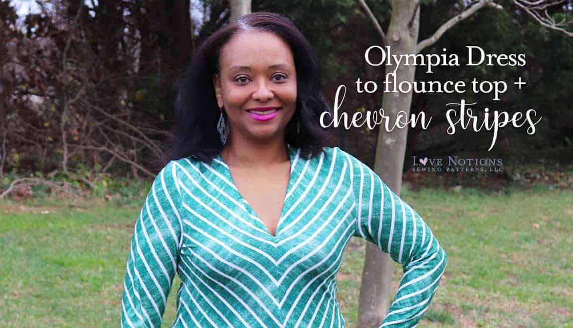 olympia top chevron