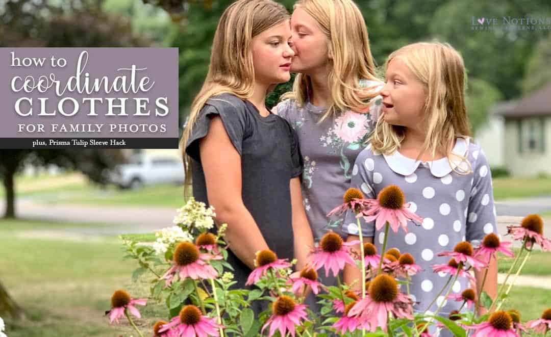 How to coordinate clothes for family photos