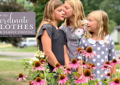 How to coordinate clothes for family photos