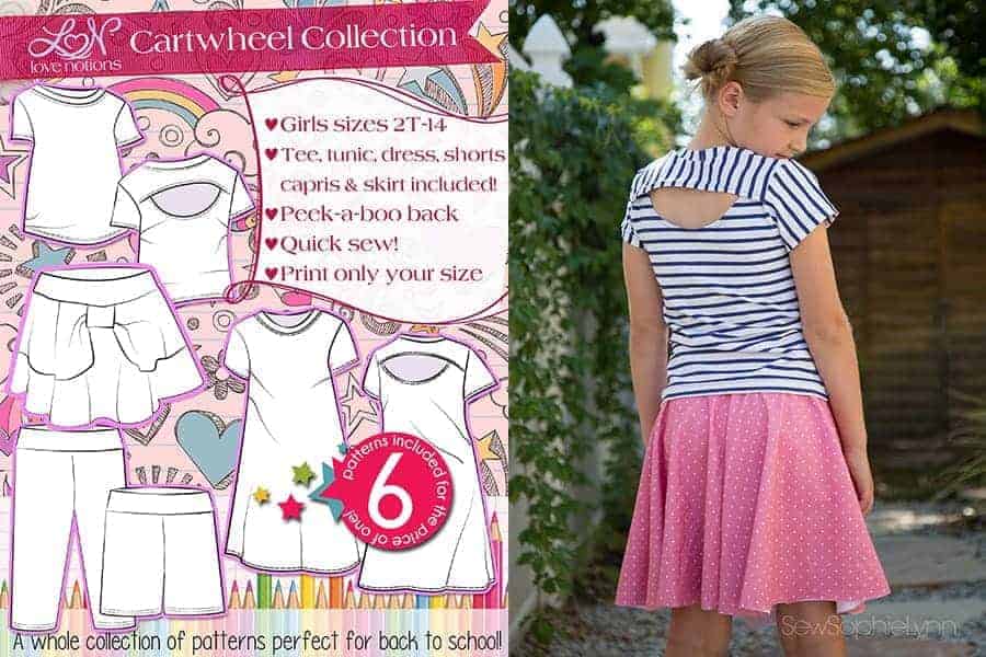 girls capsule sewing pattern collection