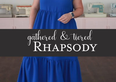 How to make a gathered and tiered skirt for Rhapsody Dress