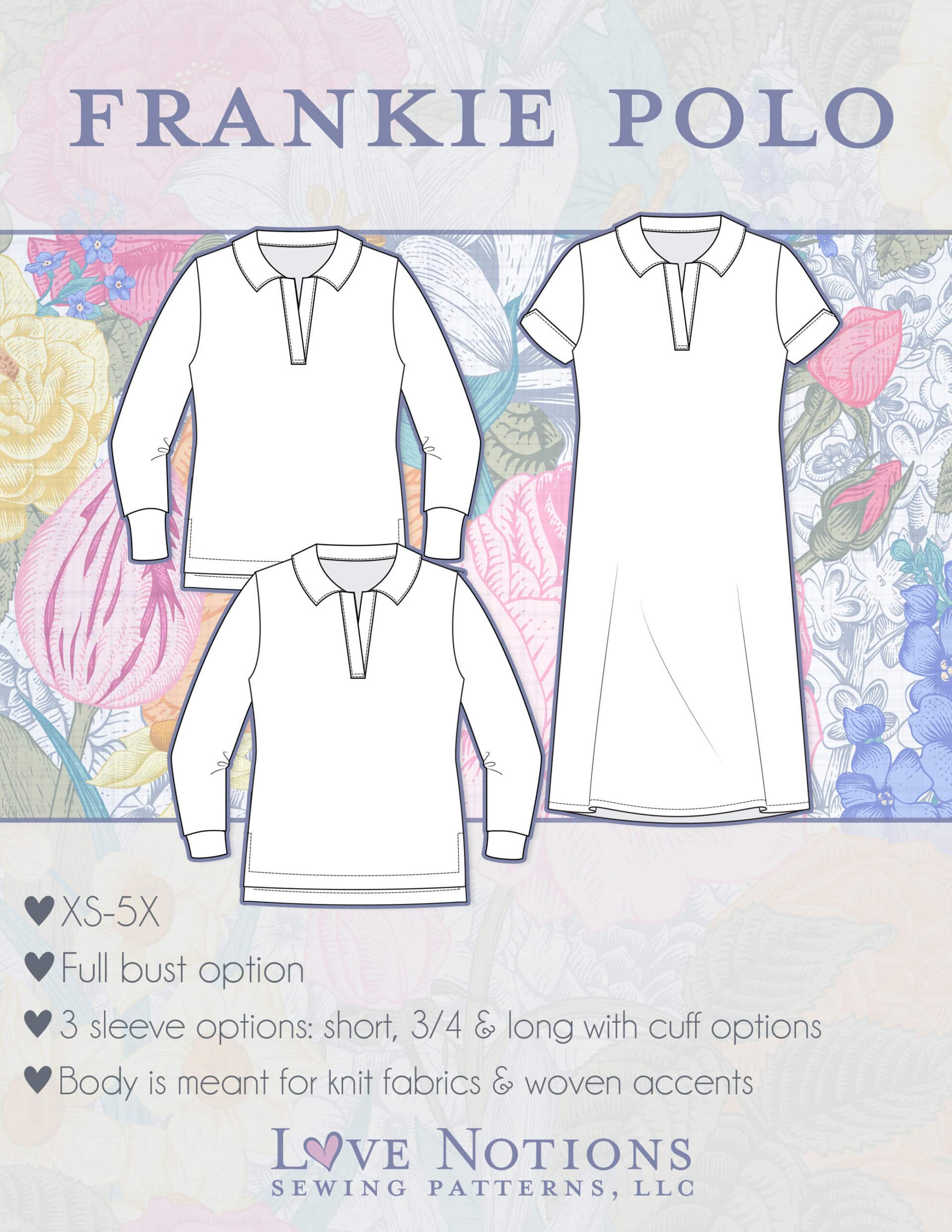 Frankie Polo pdf sewing pattern