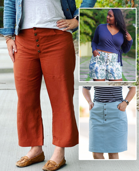glissando crops shorts skirt
