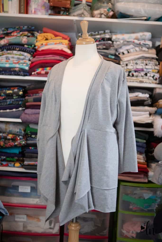layered cardigan hack