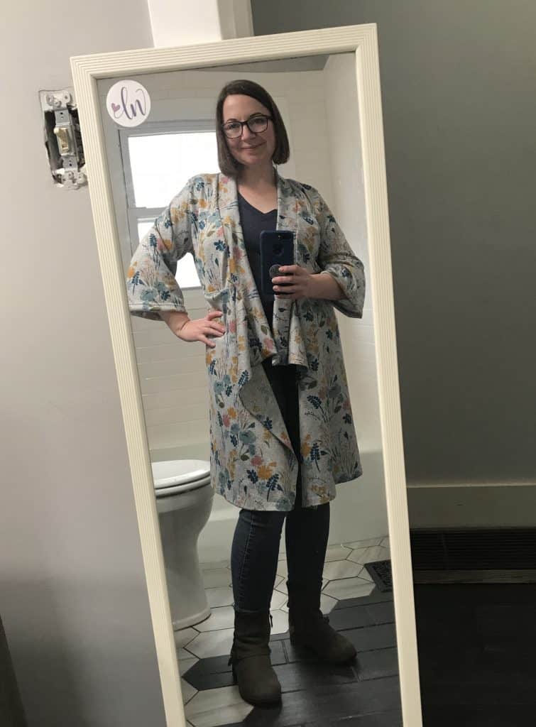 long waterfall cardigan