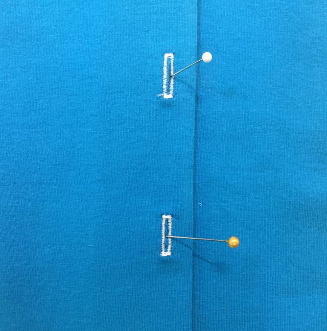 Mark the button placements