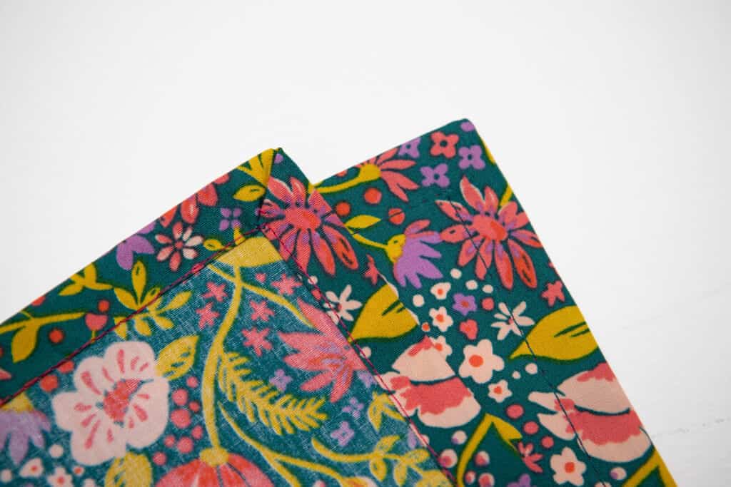 how to sew mitered corners