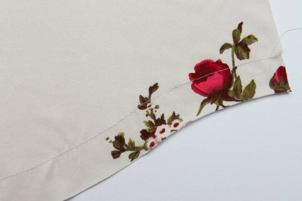how to do sew a curved hem
