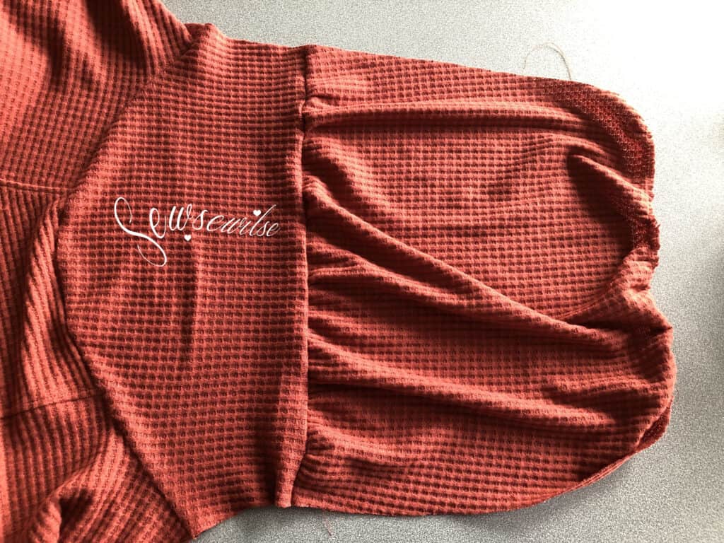 sloane sweater gathered sleeve