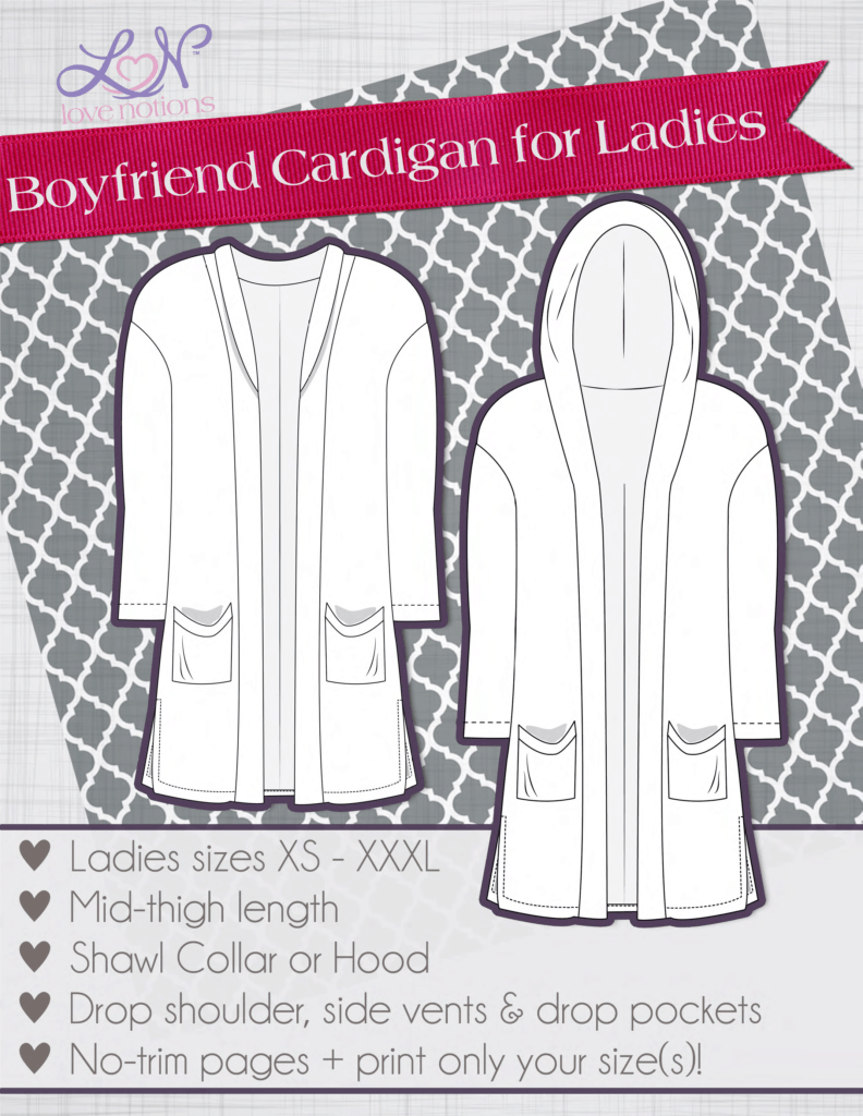 boyfriend cardigan zipper