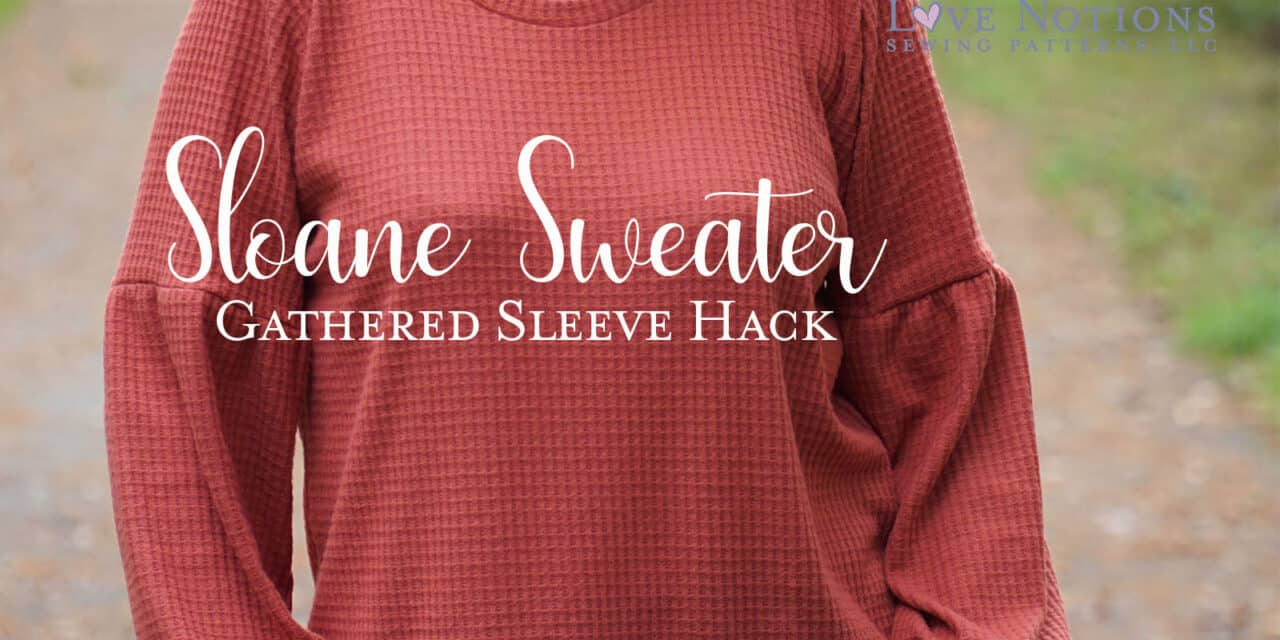 sloane sweater gathered sleeve