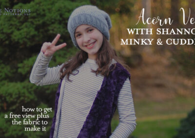 Acorn Vest + Minky & Cuddle Fabric