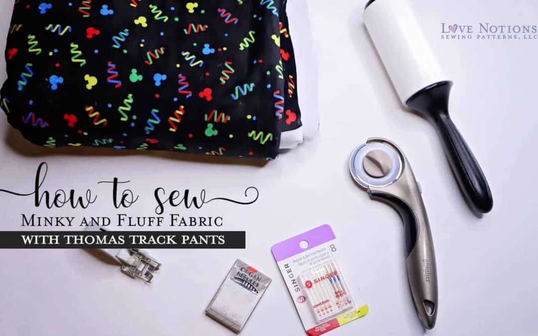 Thomas Track Pants + Minky Fabric