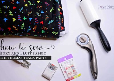 Thomas Track Pants + Minky Fabric