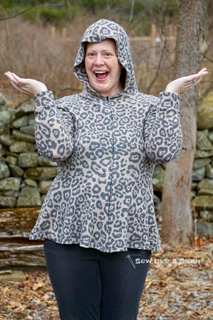 Margot peplum hoodie hack