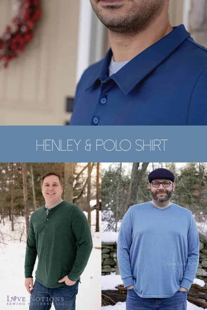 henley crew polo