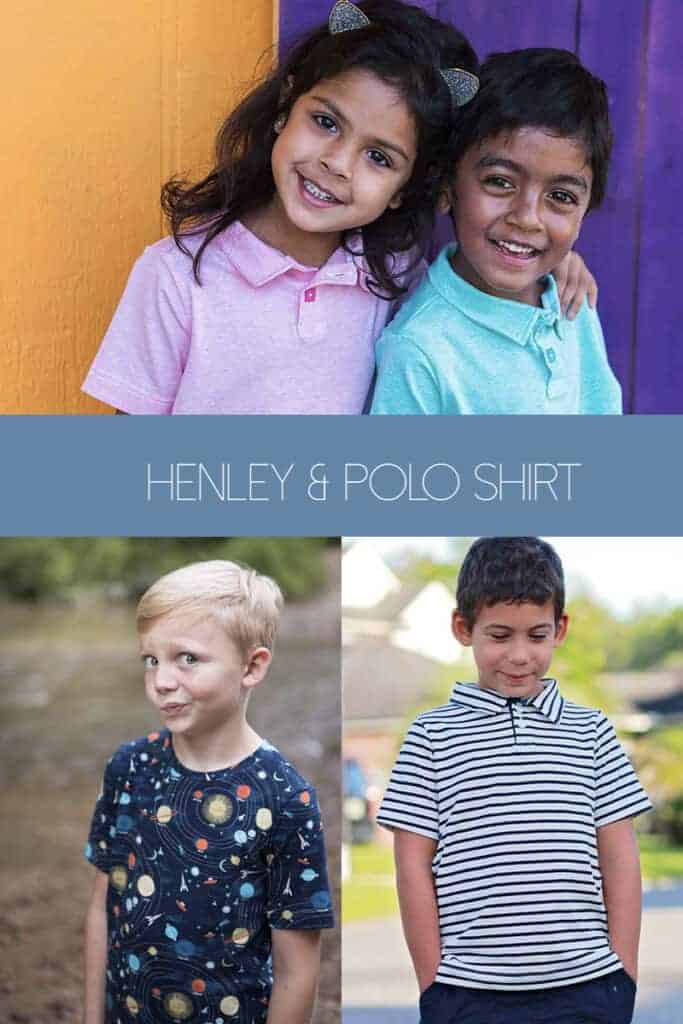 henley crew polo