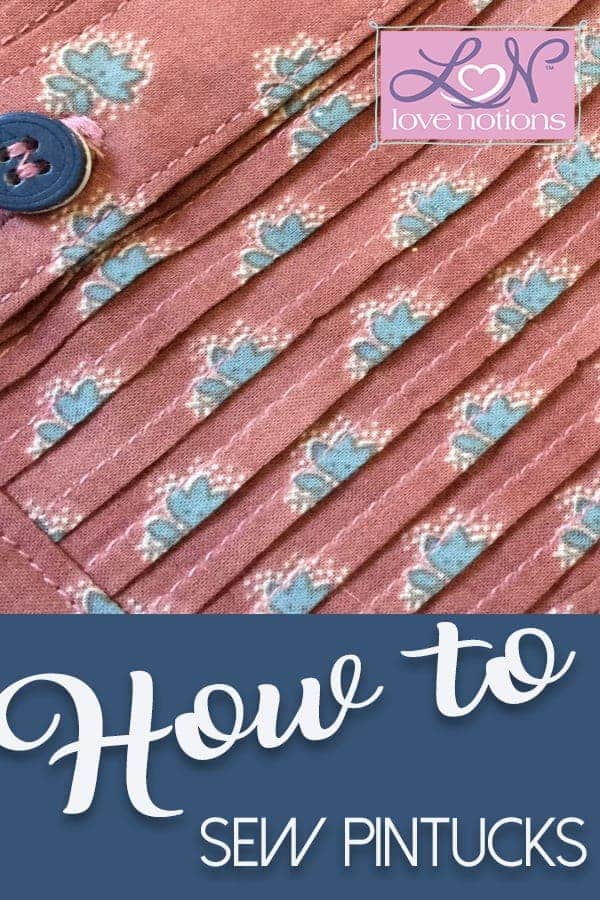 pintucks tutorial