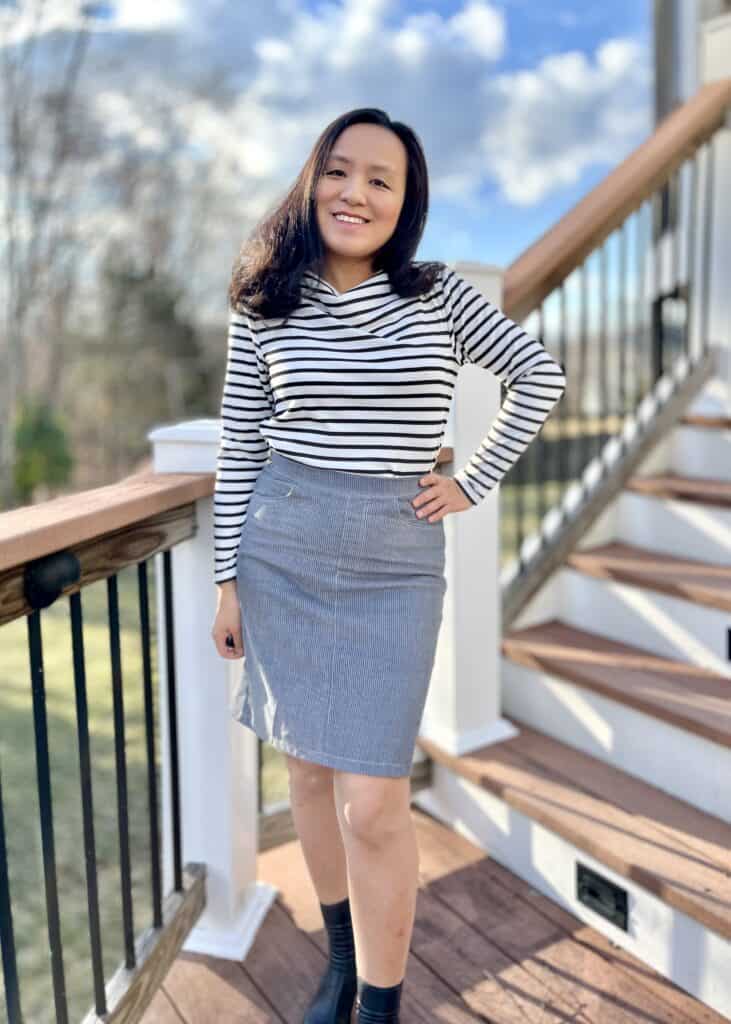 jean skirt