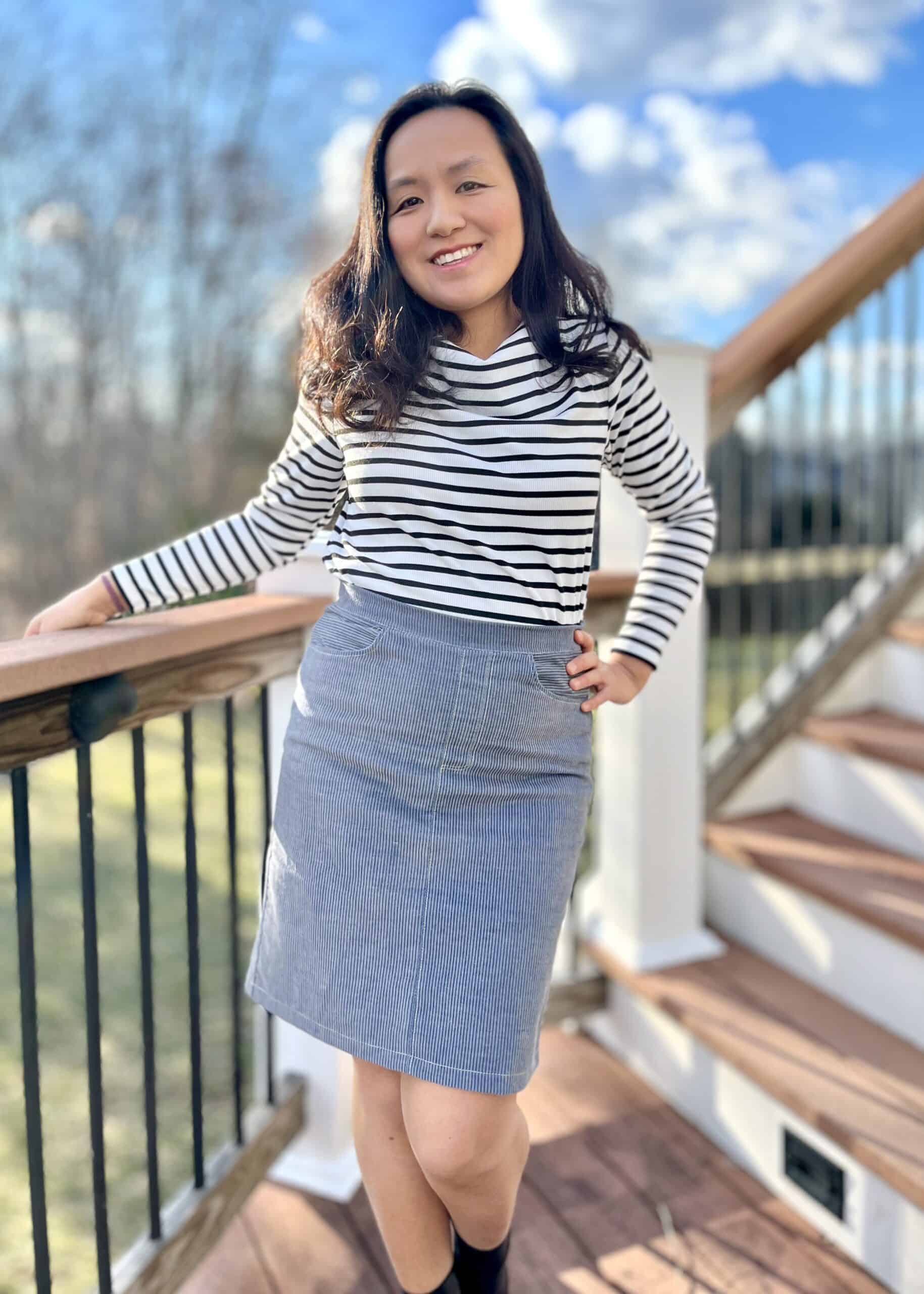 jean skirt