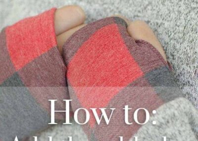 Adding thumbhole cuffs to the Sloane Sweater